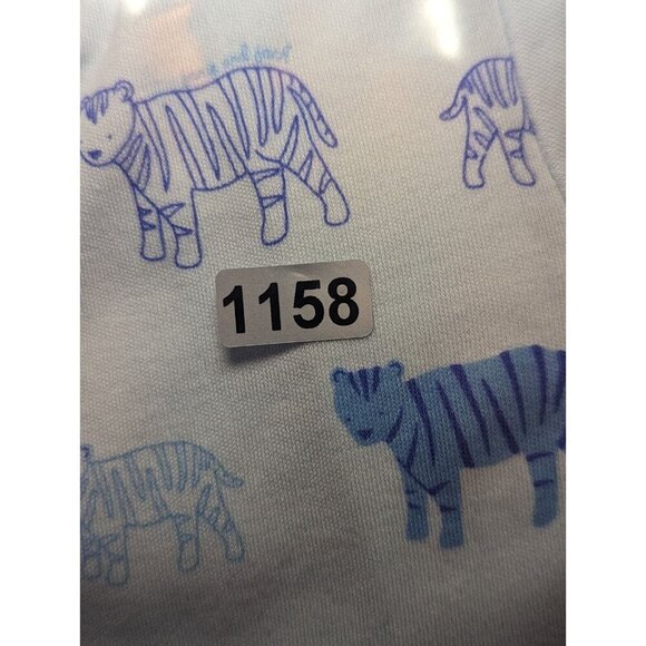 Janie And Jack Blue Tiger Print Bodysuit Baby Boys Size 12-18 Months NWT - Picture 10 of 11